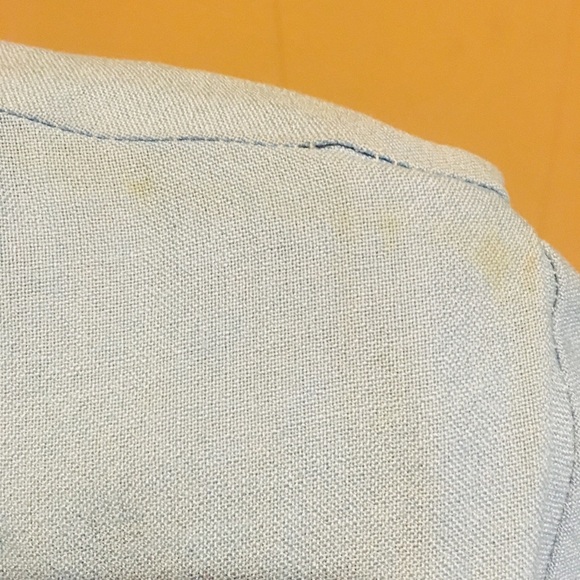 Vintage 1940’s Light Blue Linen Day Dress - Picture 4 of 6